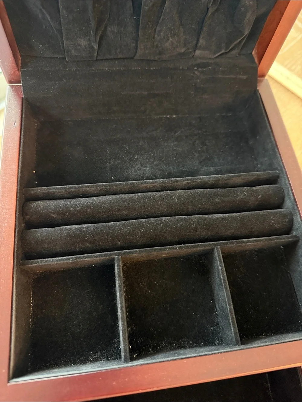 2003 Kathryn White Tri-Coastal Design by Art In Motion Wood Jewlery Box Large